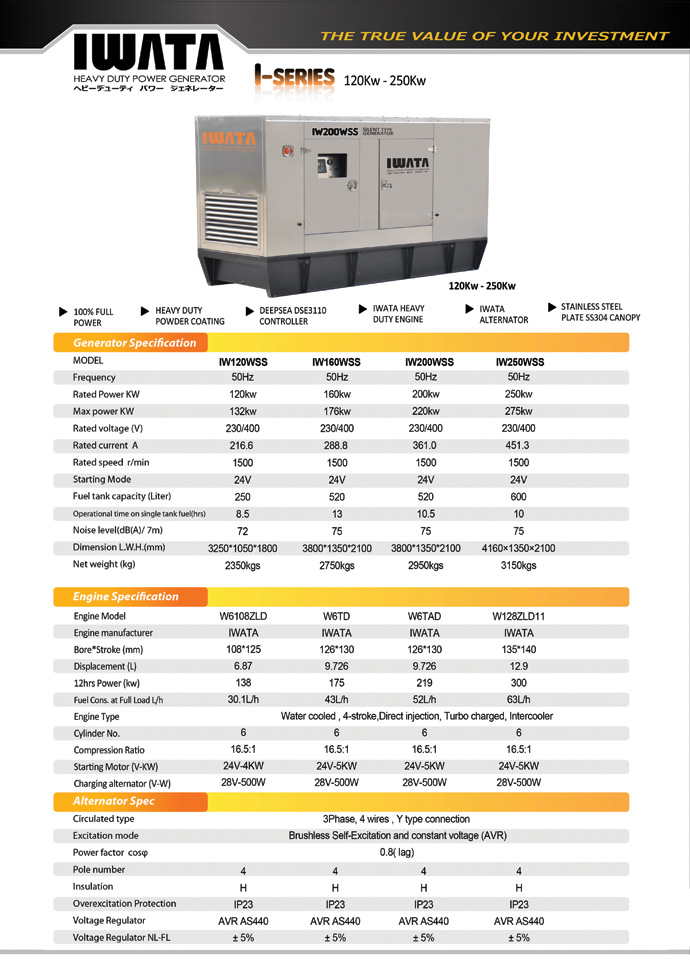 Iwata Engine Stainless Generator 3